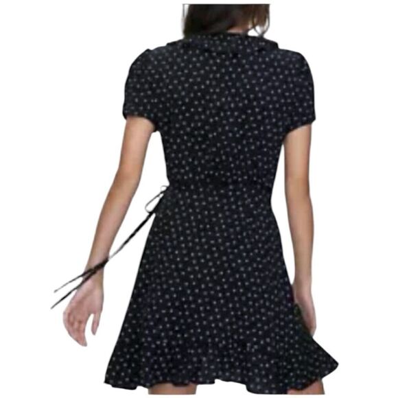 NWT Sunday Best Aritza New Ruffle Black Wrap Size XS - Picture 8 of 8